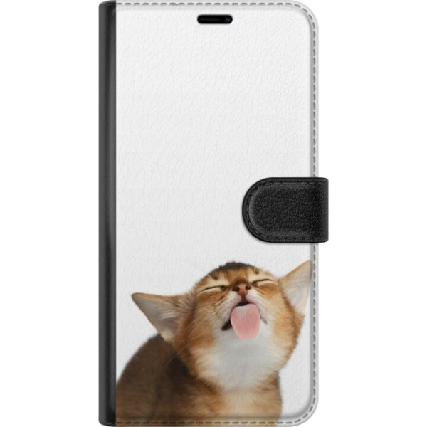 Samsung Galaxy A22 5G Plånboksfodral Cat Keeps You Clean