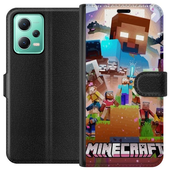 Xiaomi Redmi Note 12 Lompakkokotelo Minecraft