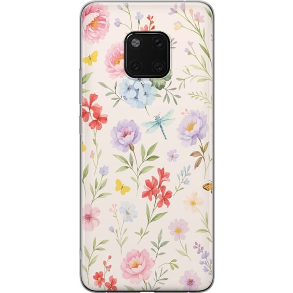 Huawei Mate 20 Pro Gennemsigtig cover Blomster