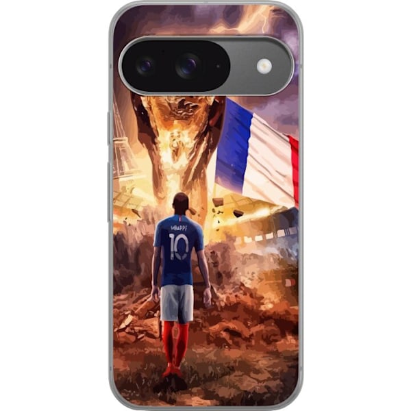 Google Pixel 9 Pro Läpinäkyvä kuori Kylian Mbappé