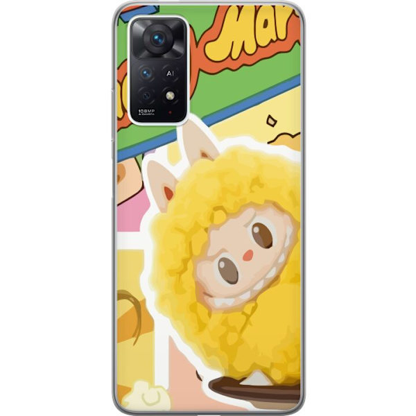 Xiaomi Redmi Note 11 Pro Genomskinligt Skal Labubu Wacky Mart Pop Mart Serie Samlarfigur Söt Design Populärt Motiv Figurserie Kreativ Art Toy