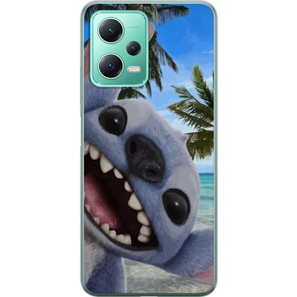 Xiaomi Redmi Note 12 Genomskinligt Skal Stitch mobilskal med Palmer i söt vänskapsdesign
