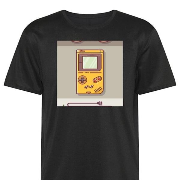 Treeni T-paita | Urheilu T-paita Aikuisille Nintendo Retro musta 4X-Large