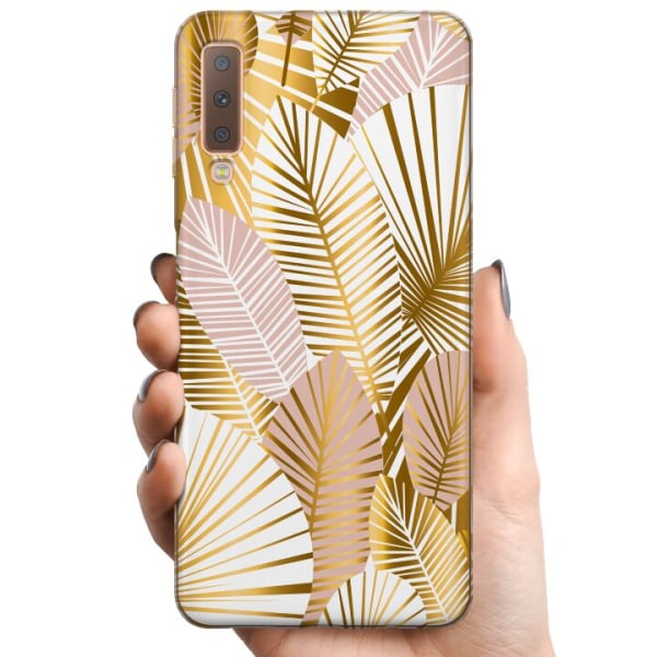 Samsung Galaxy A7 (2018) TPU Mobilcover Guld