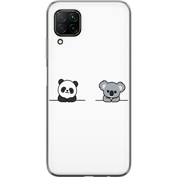 Huawei P40 lite Gjennomsiktig deksel Panda Koala