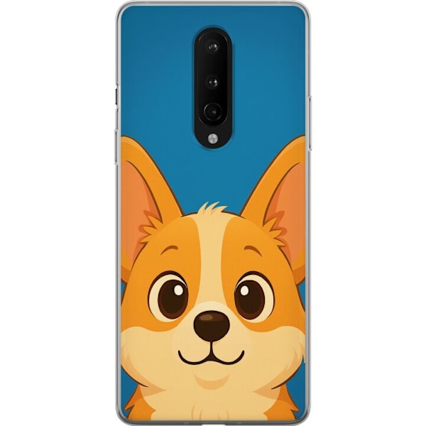 OnePlus 8 Läpinäkyvä kuori Hello Corgi
