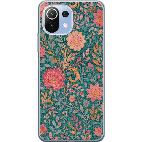 Xiaomi Mi 11 Lite Genomskinligt Skal Floral Dream