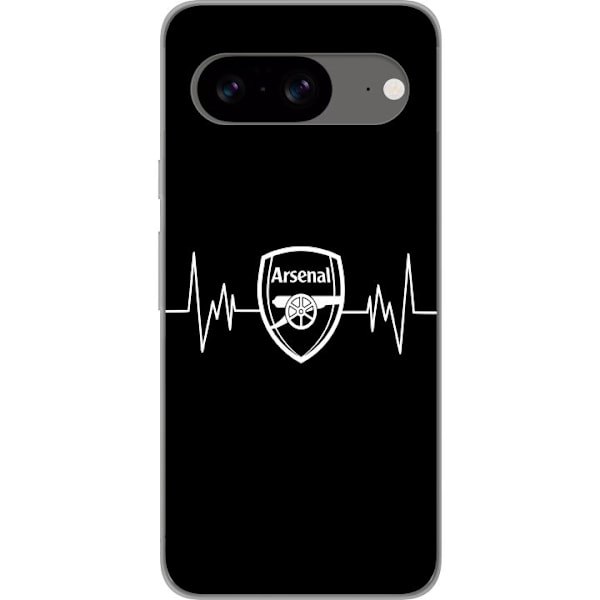 Google Pixel 8 Läpinäkyvä kuori Arsenal