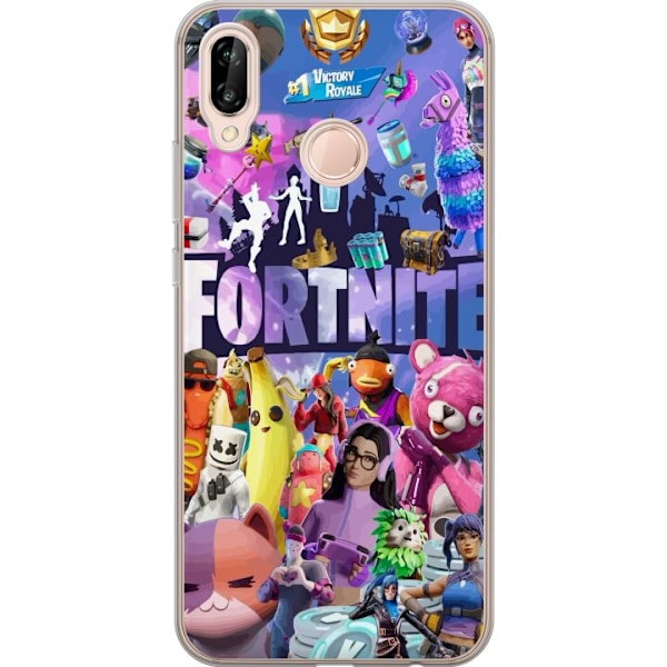 Huawei P20 lite Läpinäkyvä kuori Fortnite Ryhmä