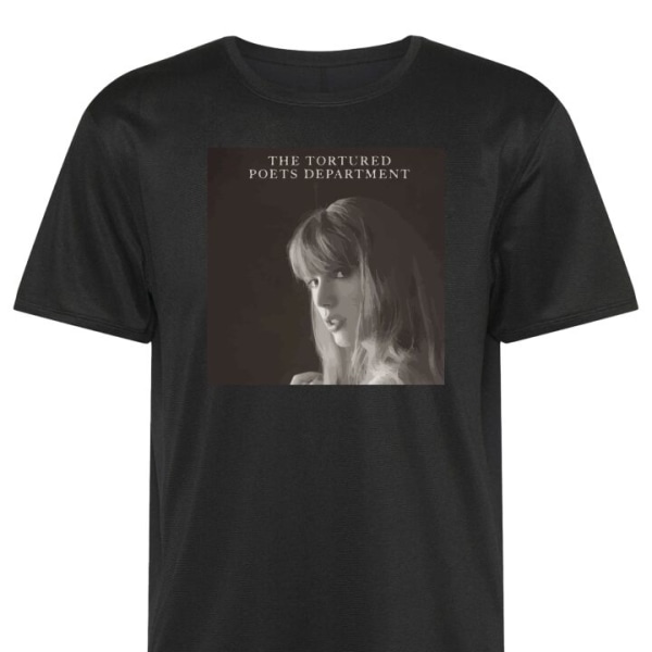 Trenings T-Shirt Taylor Swift - Den Torturerte Poeten svart 4X-Large