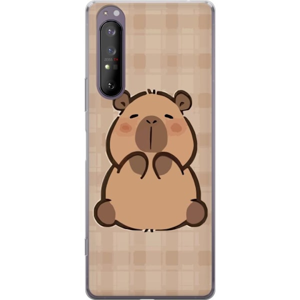 Sony Xperia 1 II Genomskinligt Skal Mobilskal kawaii capybara flera figurer japansk stil