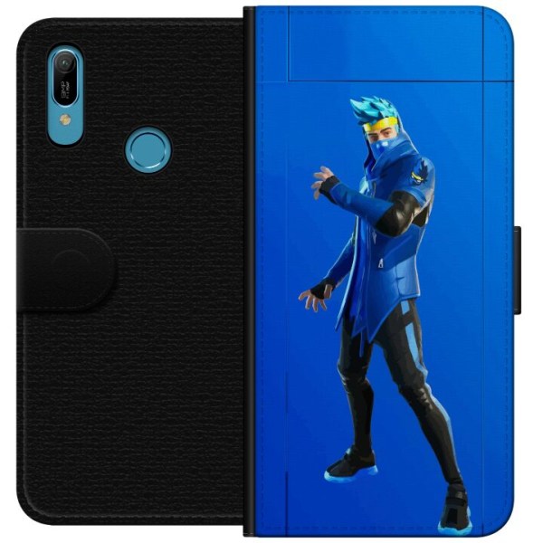 Huawei Y6 (2019) Plånboksfodral Fortnite - Ninja Blue