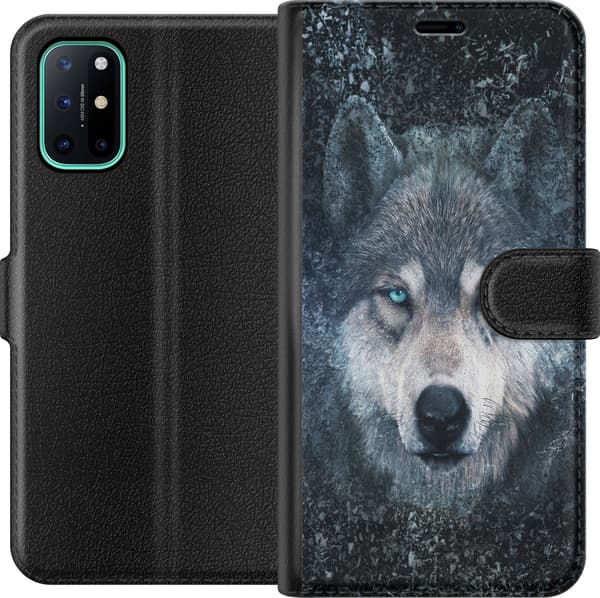 Yhteensopiva Lompakkokotelo OnePlus 8T Susi