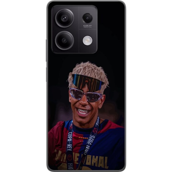 Xiaomi Redmi Note 13 Gennemsigtig cover Lamine Yamal mobiltaske i elegant sportsdesign