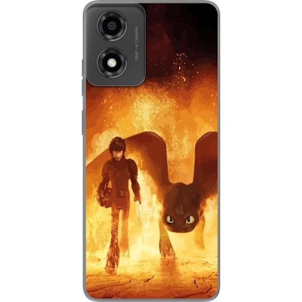 Motorola Moto E14 Gennemsigtig cover Drage Træner