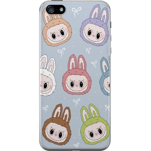 Apple iPhone 5 Läpinäkyvä kuori Pastel Labubu