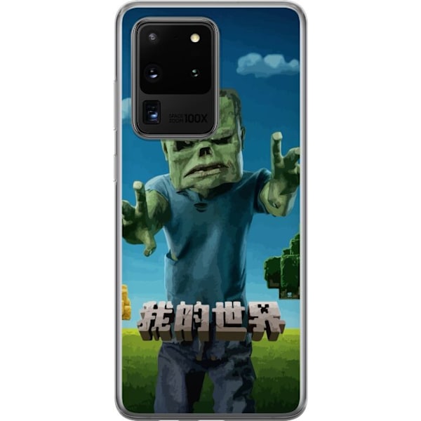 Samsung Galaxy S20 Ultra Genomskinligt Skal A Minecraft Movie