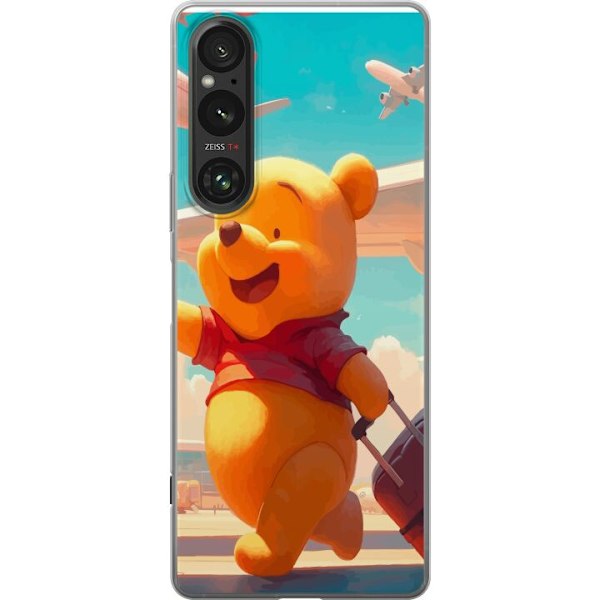 Sony Xperia 1 VI Läpinäkyvä kuori Nalle Puh Matkustaa