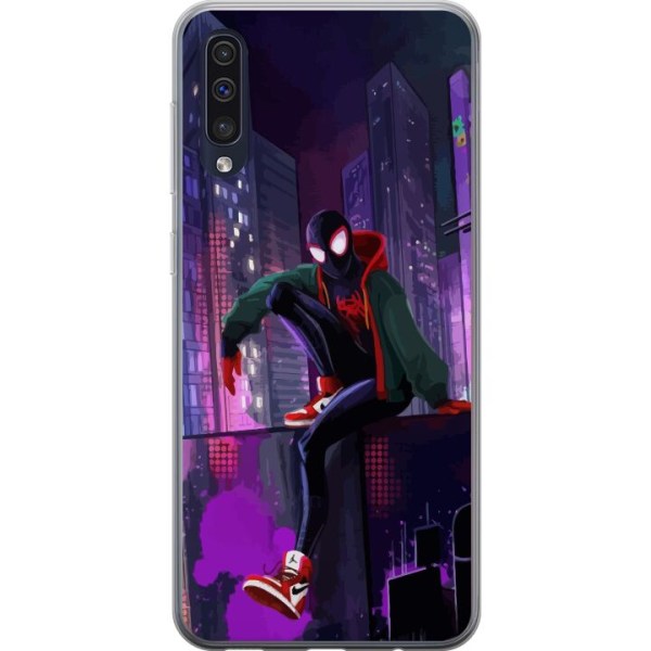 Samsung Galaxy A50 Gennemsigtig cover Fortnite - Spider-Man