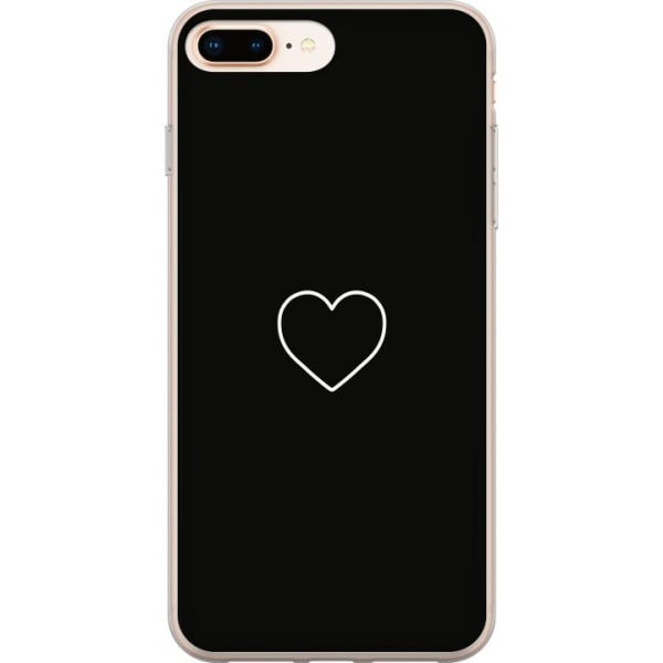 Apple iPhone 7 Plus Genomskinligt Skal Hjärta