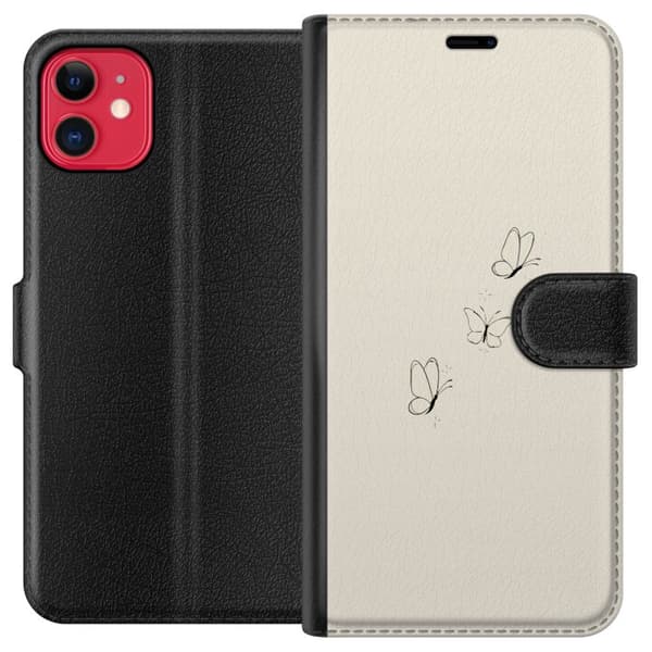 Yhteensopiva Lompakkokotelo Apple iPhone 11 Perhoset