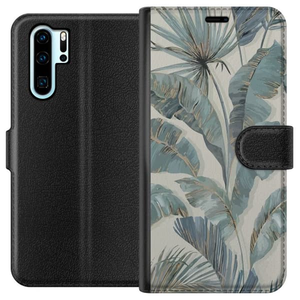 Kompatibel Tegnebogsetui til Huawei P30 Pro Blomster