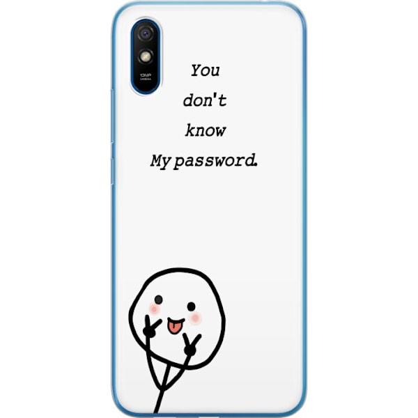 Xiaomi Redmi 9AT Genomskinligt Skal You Don’t Know My Password – edgy textmotiv med attityd