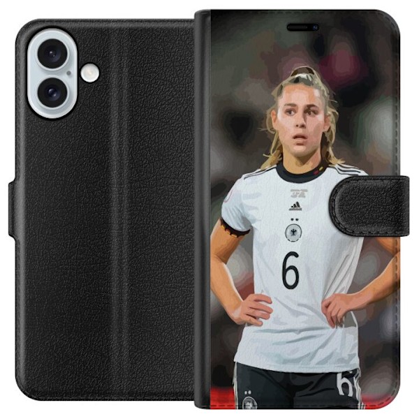 Apple iPhone 16 Plus Tegnebogsetui Lena Oberdorf (VfL Wolfsbur