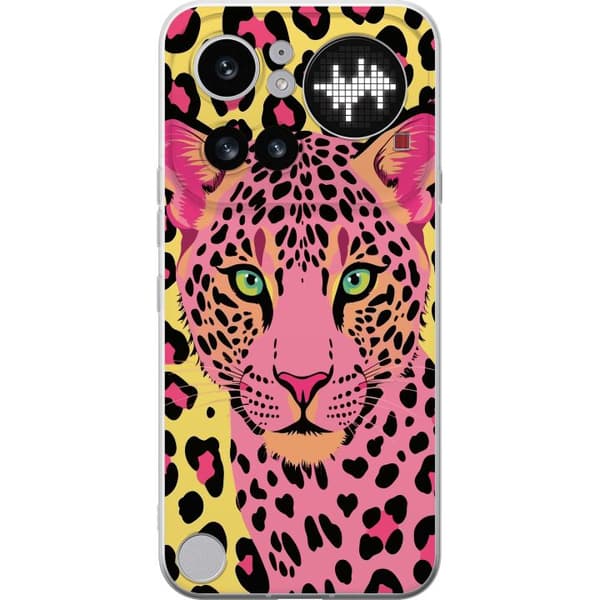 Kompatibel Mobilcover til Nothing Phone 4a Pro Rosa leopard pink