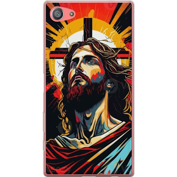 Sony Xperia Z5 Compact Läpinäkyvä kuori Jeesus ja Kortti -