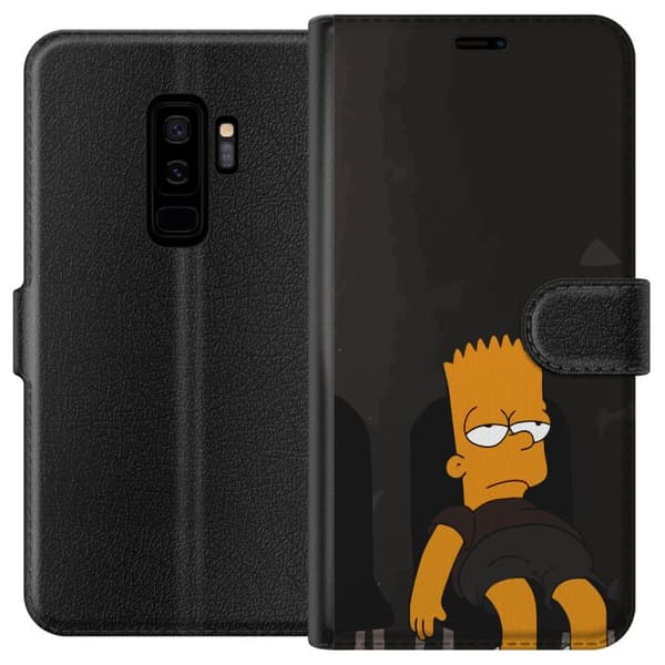Kompatibelt Lommeboketui til Samsung Galaxy S9+ Bart Simpson