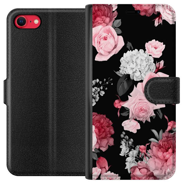 Apple iPhone 8 Tegnebogsetui Floral Blomst