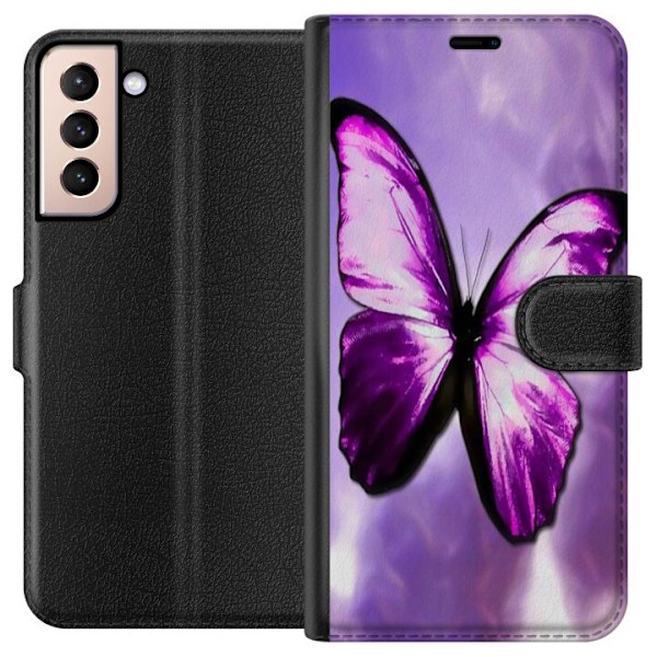 Samsung Galaxy S21 Tegnebogsetui Fjærilt