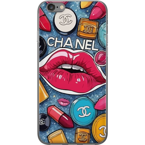 Apple iPhone 6s Läpinäkyvä kuori Chanel Lips