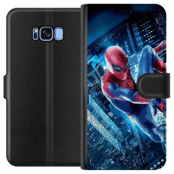 Samsung Galaxy S8 Lompakkokotelo Spiderman