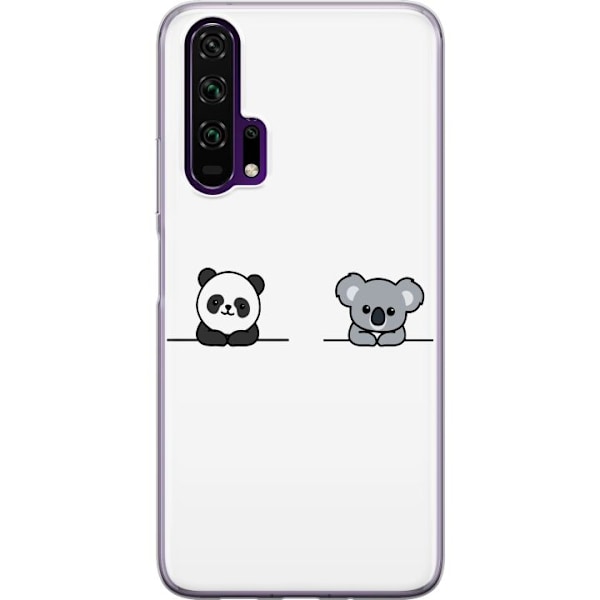 Honor 20 Pro  Gjennomsiktig deksel Panda Koala