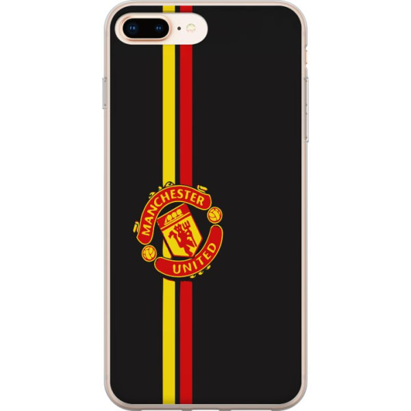 Apple iPhone 8 Plus Genomskinligt Skal Manchester United F.C.