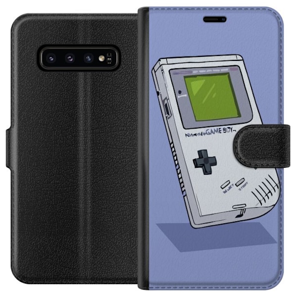 Samsung Galaxy S10 Plånboksfodral Game Boy Lila