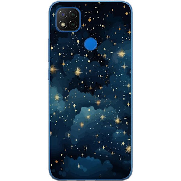 Xiaomi Redmi 9C NFC Genomskinligt Skal Stjärnor på himlen