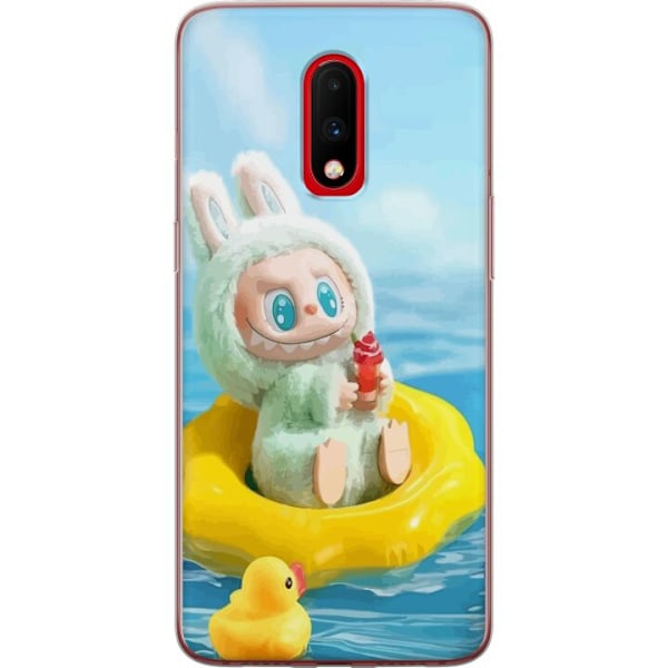 OnePlus 7 Läpinäkyvä kuori Labubu Stripe Attack - Raidat ko