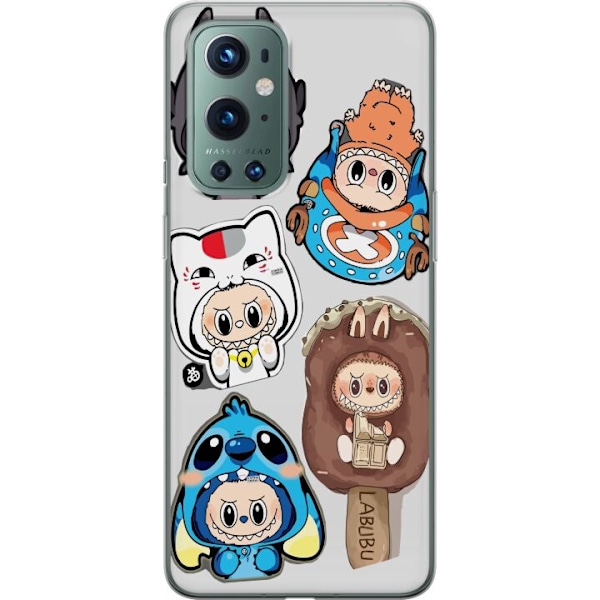 OnePlus 9 Pro Genomskinligt Skal Labubu figursamling – Pop M