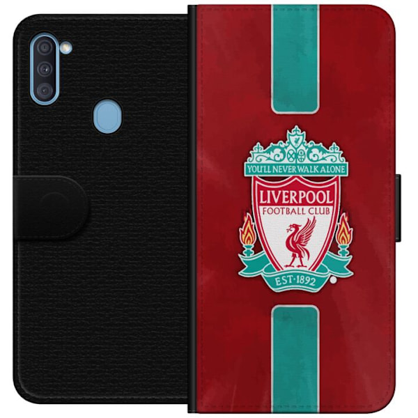 Samsung Galaxy A11 Tegnebogsetui Liverpool FC - Klassisk Fodbo