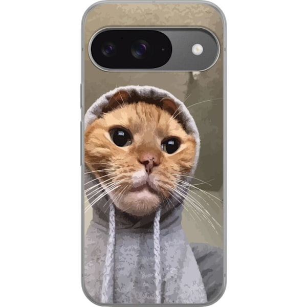 Google Pixel 9 Pro Gjennomsiktig deksel Katt Genser