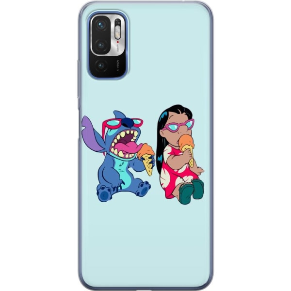 Xiaomi Redmi Note 10 5G Gennemsigtig cover Lilo & Stitch