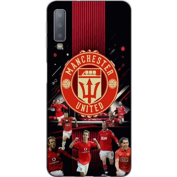 Samsung Galaxy A7 (2018) Läpinäkyvä kuori Manchester United