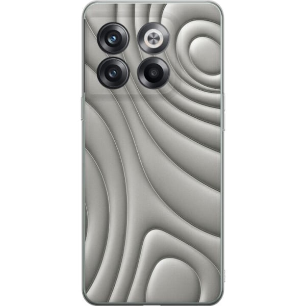OnePlus 10T Läpinäkyvä kuori Hopea-aallot