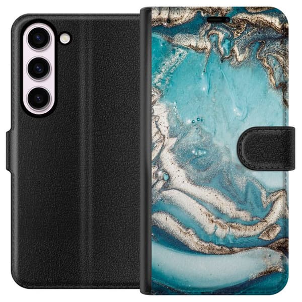 Kompatibelt Plånboksfodral till Samsung Galaxy S23 Mönster