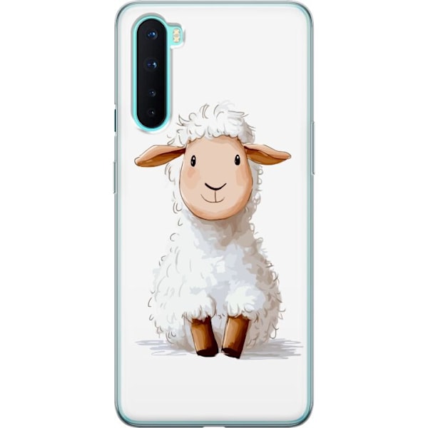OnePlus Nord Läpinäkyvä kuori Suloinen Lammas - lasten ja v