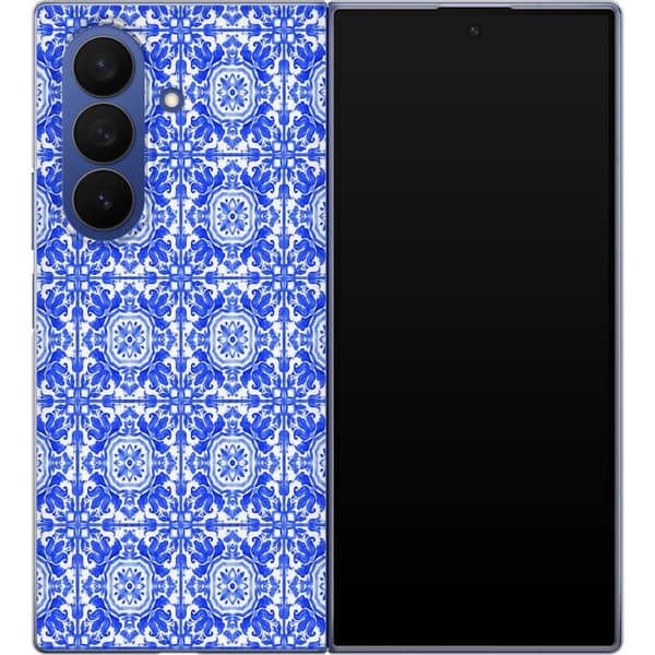 Kompatibelt Mobildeksel til Samsung Galaxy Z Fold7 Blå mosaikk blå