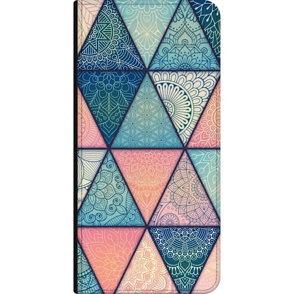 Apple iPhone 12  Lompakkokotelo Mandala Kolmiot